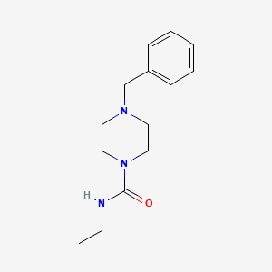 molecular formula C14H21N3O B13417119 N-Ethyl-4-(phenylmethyl)-1-piperazinecarboxamide 