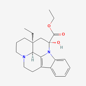 molecular formula C22H28N2O3 B13417124 Ethyl (+)-cis-Epivincaminate 