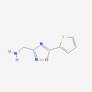 molecular formula C7H7N3OS B1341719 C-(5-噻吩-2-基-[1,2,4]恶二唑-3-基)-甲胺 CAS No. 946776-75-6