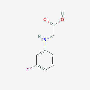 molecular formula C8H8FNO2 B1341725 2-(3-氟苯基氨基)乙酸 CAS No. 5319-43-7