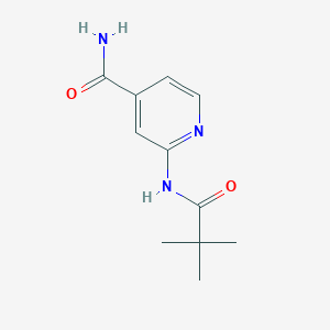 molecular formula C11H15N3O2 B1341731 2-(2,2-二甲基丙酰胺基)-异烟酰胺 CAS No. 470463-37-7