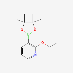 molecular formula C14H22BNO3 B1341735 2-异丙氧基-3-(4,4,5,5-四甲基-1,3,2-二氧杂硼环-2-基)吡啶 CAS No. 848243-25-4