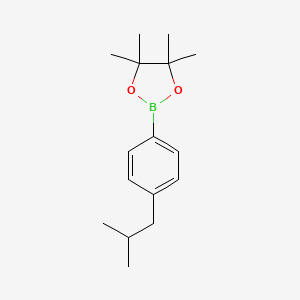molecular formula C16H25BO2 B1341738 2-(4-异丁基苯基)-4,4,5,5-四甲基-1,3,2-二氧杂硼环丁烷 CAS No. 1033753-01-3