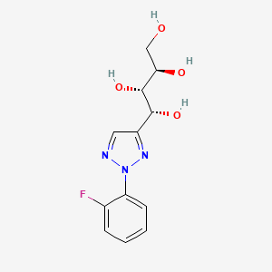 1,2,3,4-Butanetetrol, 1-(2-(2-fluorophenyl)-2H-1,2,3-triazol-4-yl)-, (1R-(1R*,2S*,3R*))-