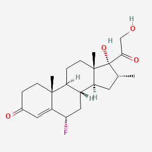 molecular formula C22H31FO4 B13417440 6-alpha-Fluoro-17-alpha,21-dihydroxy-16-alpha-methylpregn-4-ene-3,20-dione CAS No. 378-59-6