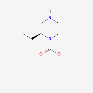 molecular formula C12H24N2O2 B1341750 (S)-1-Boc-2-异丙基哌嗪 CAS No. 674792-05-3