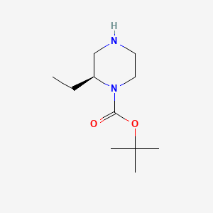 molecular formula C11H22N2O2 B1341751 (S)-1-Boc-2-乙基-哌嗪 CAS No. 325145-35-5