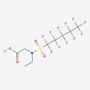 Glycine, N-ethyl-N-[(undecafluoropentyl)sulfonyl]-