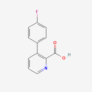 molecular formula C12H8FNO2 B1341789 Ácido 3-(4-Fluorofenil)picolínico CAS No. 1192608-90-4