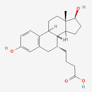 B13418111 Estradiol-7alpha-butyric acid CAS No. 55592-40-0