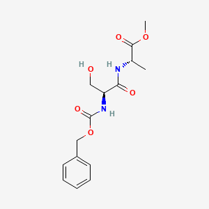 molecular formula C15H20N2O6 B13418202 L-Alanine, N-[N-[(phenylmethoxy)carbonyl]-L-seryl]-, methyl ester 