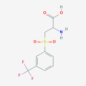 2-Amino-3-[3-(trifluoromethyl)phenyl]sulfonylpropanoic acid