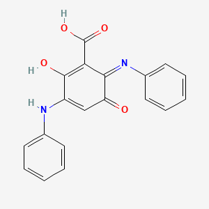 3,6-Dioxo-2,5-bis(phenylamino)-1,4-cyclohexadiene-1-carboxylic Acid