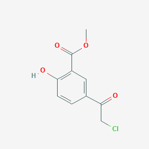 molecular formula C10H9ClO4 B13418328 Methyl 5-(2-chloroacetyl)-2-hydroxybenzoate 