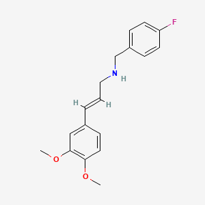 N-[(2E)-3-(3,4-Dimethoxyphenyl)-2-propen-1-yl]-4-fluorobenzenemethanamine