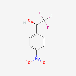 molecular formula C8H6F3NO3 B13418449 (1S)-2,2,2-Trifluoro-1-(4-nitrophenyl)ethanol 