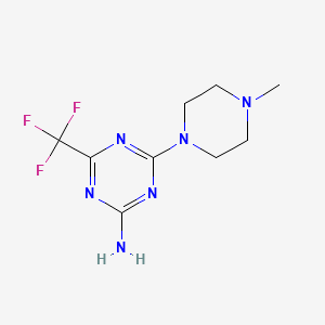 2-Amino-4-(4-methylpiperazin-1-yl)-6-trifluoromethyl-s-triazine