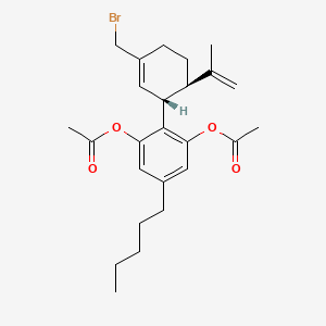 [3-acetyloxy-2-[(1R,6R)-3-(bromomethyl)-6-prop-1-en-2-ylcyclohex-2-en-1-yl]-5-pentylphenyl] acetate