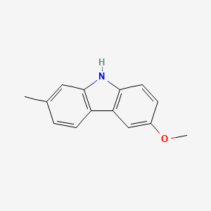 molecular formula C14H13NO B13418519 6-Methoxy-2-methyl-9H-carbazole CAS No. 58400-37-6