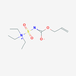 molecular formula C10H20N2O4S B13418527 N,N-Diethyl-N-[[[(2-propenyloxy)carbonyl]amino]sulfonyl]ethanaminium 