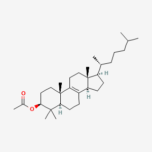 molecular formula C31H52O2 B13418539 [(3S,5R,10S,13R,14R,17R)-4,4,10,13-tetramethyl-17-[(2R)-6-methylheptan-2-yl]-1,2,3,5,6,7,11,12,14,15,16,17-dodecahydrocyclopenta[a]phenanthren-3-yl] acetate 