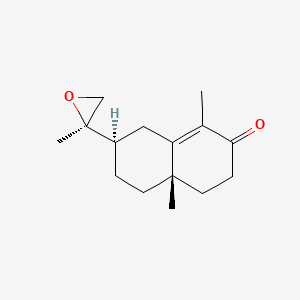 molecular formula C15H22O2 B13418541 Desmethylethenyl Methyloxirane (+)-alpha-Cyperone 