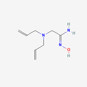 molecular formula C8H15N3O B13418556 (Z)-2-(diallylamino)-N'-hydroxyacetimidamide 