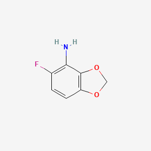 molecular formula C7H6FNO2 B1341858 5-氟-1,3-苯并二氧杂-4-胺 CAS No. 492444-04-9