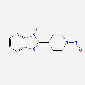 molecular formula C12H14N4O B13418582 2-(1-Nitroso-4-piperidinyl)-1H-benzimidazole 