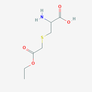 molecular formula C7H13NO4S B13418586 2-Amino-3-[(2-ethoxy-2-oxoethyl)sulfanyl]propanoic acid 