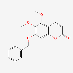 molecular formula C18H16O5 B13418596 7-(Benzyloxy)-5,6-dimethoxycoumarin 