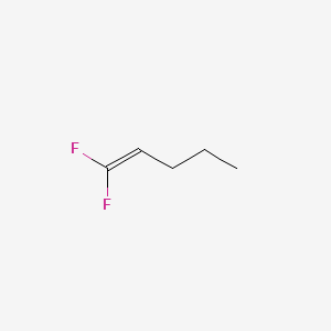 molecular formula C5H8F2 B13418600 1,1-Difluoropent-1-ene 