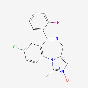 molecular formula C18H13ClFN3O B13418610 Midazolam 2-Oxide CAS No. 59468-86-9