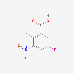 molecular formula C8H6FNO4 B1341862 5-氟-2-甲基-3-硝基苯甲酸 CAS No. 850462-64-5
