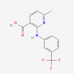 Nicotinic acid, 6-methyl-2-(3'-trifluoromethylanilino)-