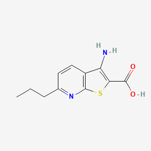 molecular formula C11H12N2O2S B13418631 3-Amino-6-propylthieno[2,3-b]pyridine-2-carboxylic acid 