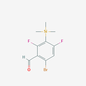 molecular formula C10H11BrF2OSi B1341865 6-Bromo-2,4-difluoro-3-(trimethylsilyl)benzaldehyde CAS No. 651326-71-5