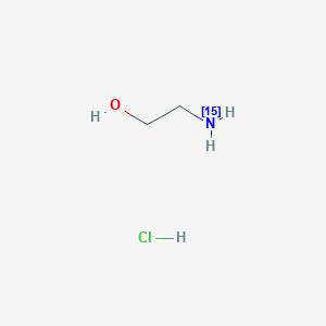 molecular formula C2H8ClNO B13418650 Ethanolamine-15N Hydrochloride 