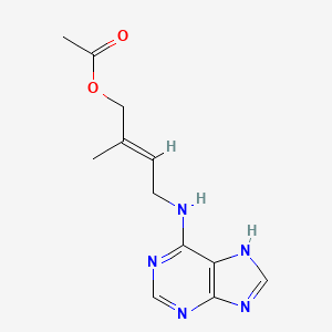 molecular formula C12H15N5O2 B13418688 trans-Zeatin-O-acetyl 