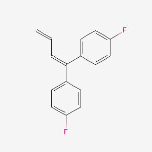 molecular formula C16H12F2 B13418695 1,1-Bis(4-fluorophenyl)-buta-1,3-diene CAS No. 3888-61-7