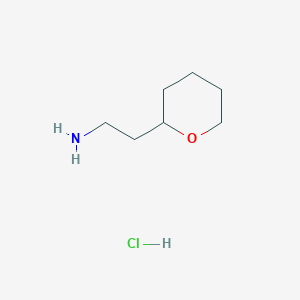 molecular formula C7H16ClNO B1341872 2-(四氢-2H-吡喃-2-基)乙胺盐酸盐 CAS No. 1005756-81-9