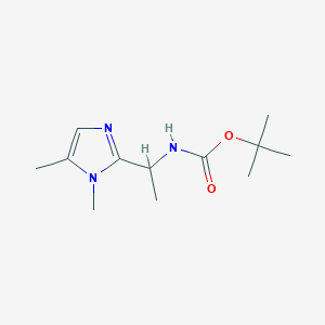 molecular formula C12H21N3O2 B1341880 [1-(1,5-二甲基-1H-咪唑-2-基)-乙基]-氨基甲酸叔丁酯 CAS No. 887344-32-3