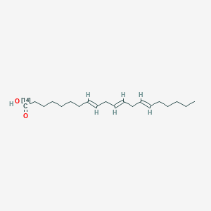 molecular formula C20H34O2 B13418805 (8E,11E,14E)-(114C)icosa-8,11,14-trienoic acid 