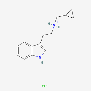 molecular formula C14H19ClN2 B13418820 N-(Cyclopropylmethyl)-1H-indole-3-ethanamine hydrochloride CAS No. 55330-13-7