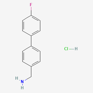 B1341883 [4-(4-Fluorophenyl)phenyl]methylamine hydrochloride CAS No. 518357-40-9