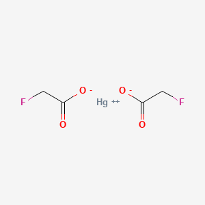 molecular formula C4H4F2HgO4 B13418849 Mercury (II) fluoroacetate CAS No. 63905-89-5