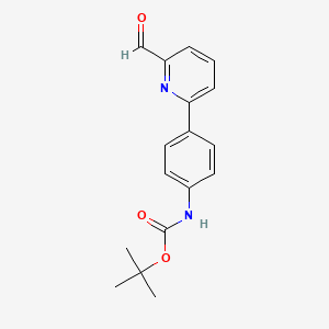 B1341885 tert-Butyl (4-(6-formylpyridin-2-yl)phenyl)carbamate CAS No. 834884-86-5