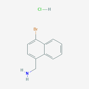 molecular formula C11H11BrClN B1341887 盐酸(4-溴萘-1-基)甲胺 CAS No. 578029-09-1