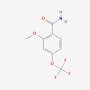 molecular formula C9H8F3NO3 B1341891 2-甲氧基-4-(三氟甲氧基)苯甲酰胺 CAS No. 886500-76-1