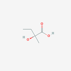 molecular formula C5H10O3 B13418929 (2R)-2-hydroxy-2-methylbutanoic acid CAS No. 37505-02-5